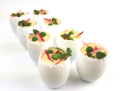 Oeuf en mise en bouche