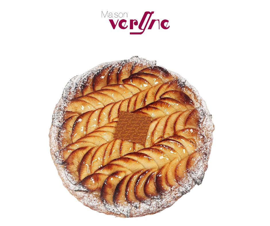 Tarte aux pommes en chevrons