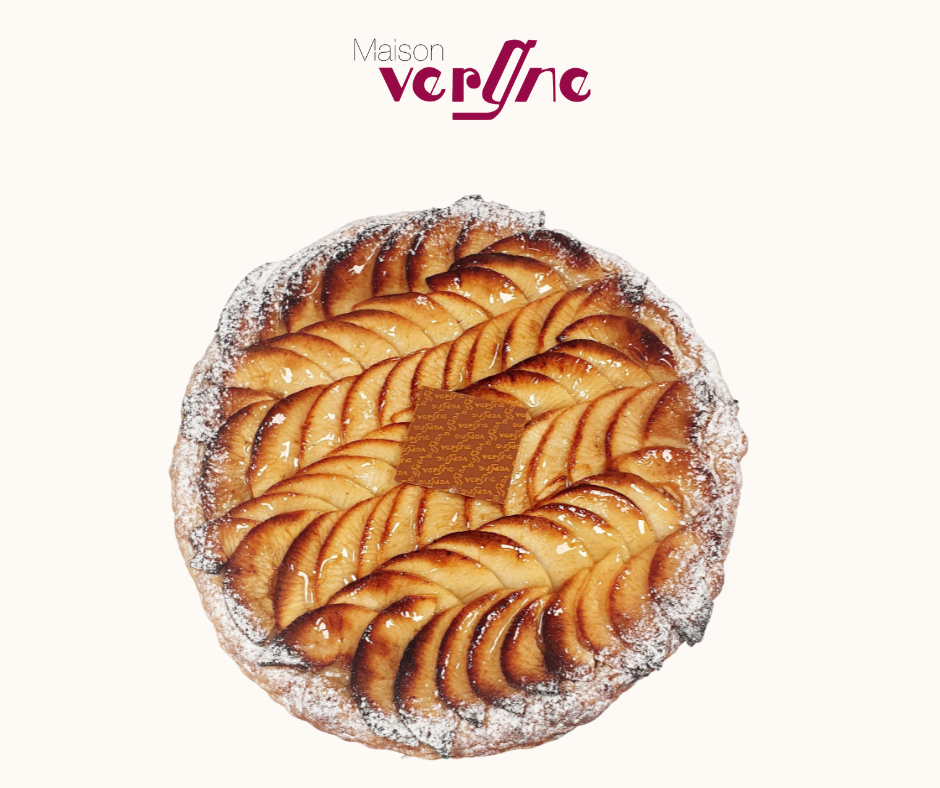 Tarte aux pommes en chevrons