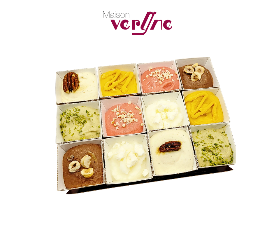 Plateau 12 Mini-Godets  – Glaces & Sorbets maison