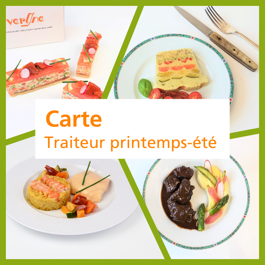 La carte Traiteur printemps - été 2026