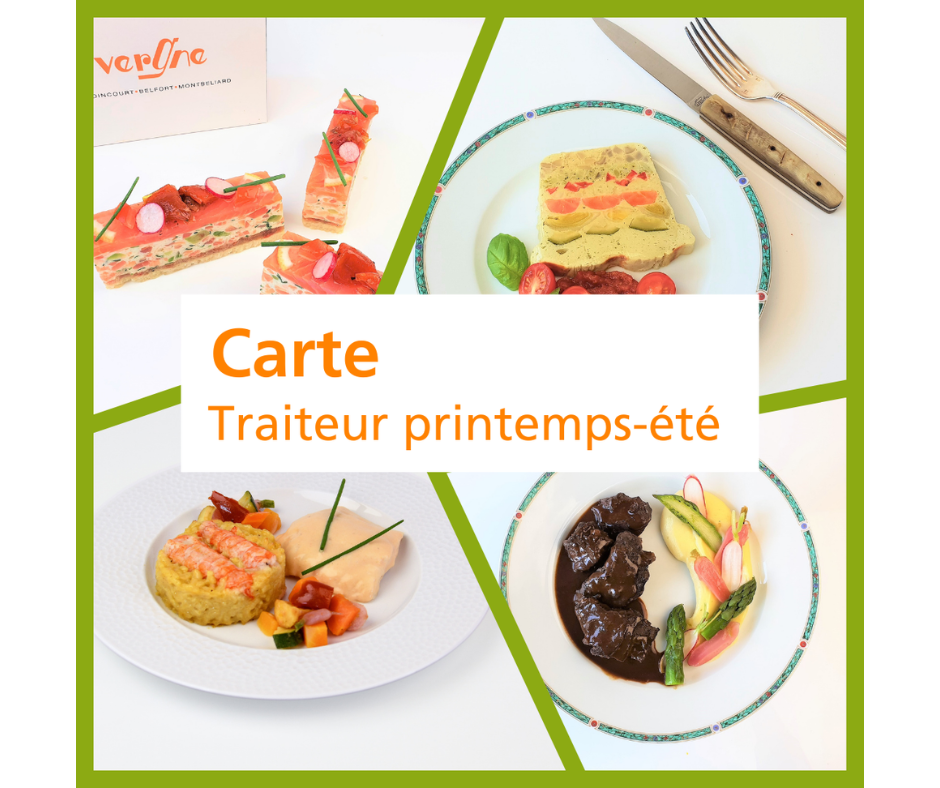La carte Traiteur printemps - été 2026