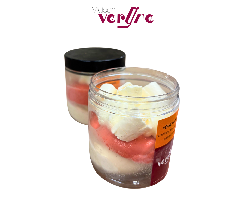 Verre Vacherin vanille fraise