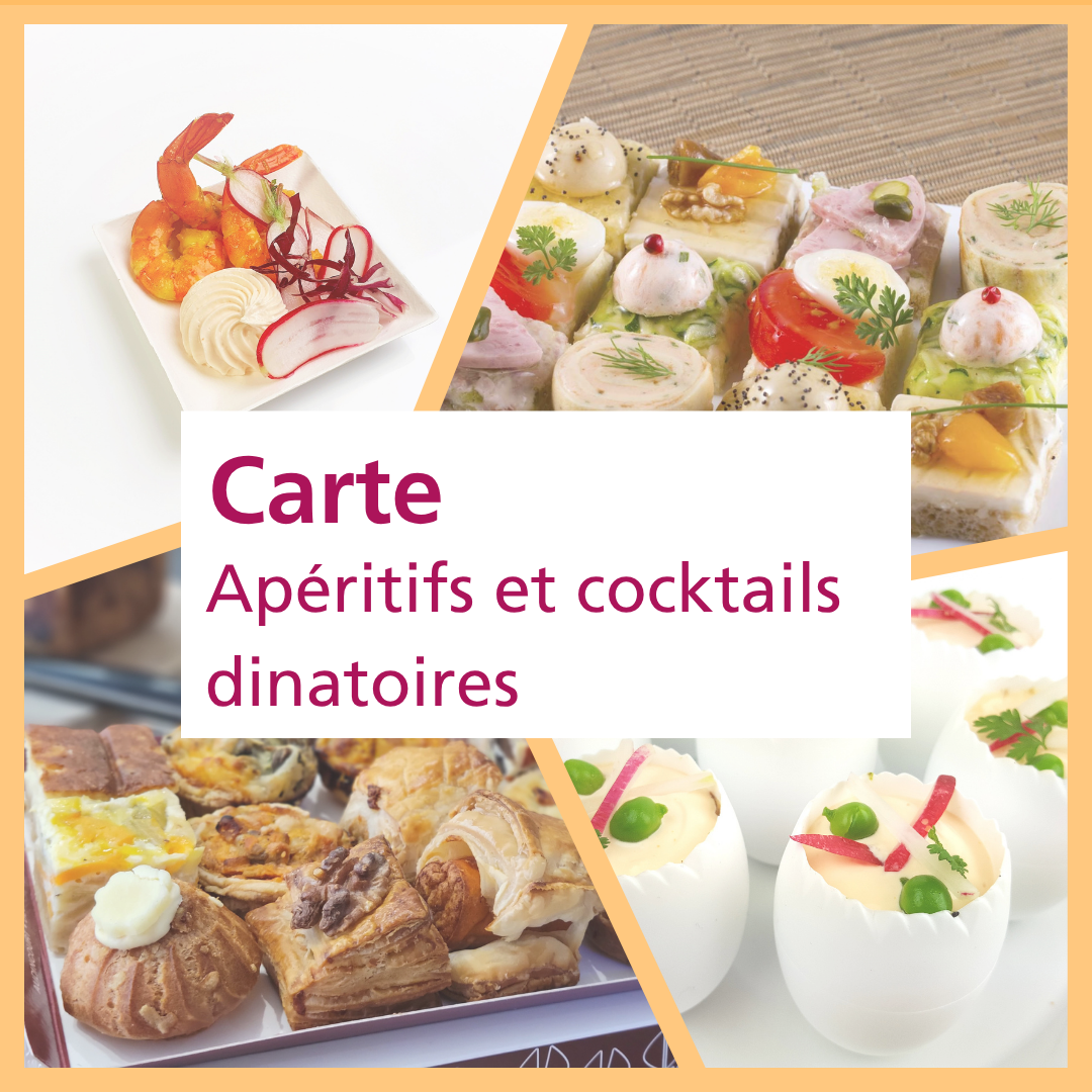 La carte apéritifs et cocktails dinatoires