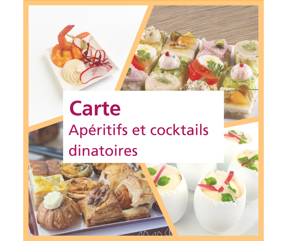 La carte apéritifs et cocktails dinatoires