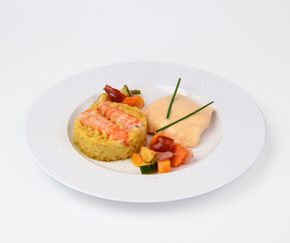Panaché de cabillaud et langoustines