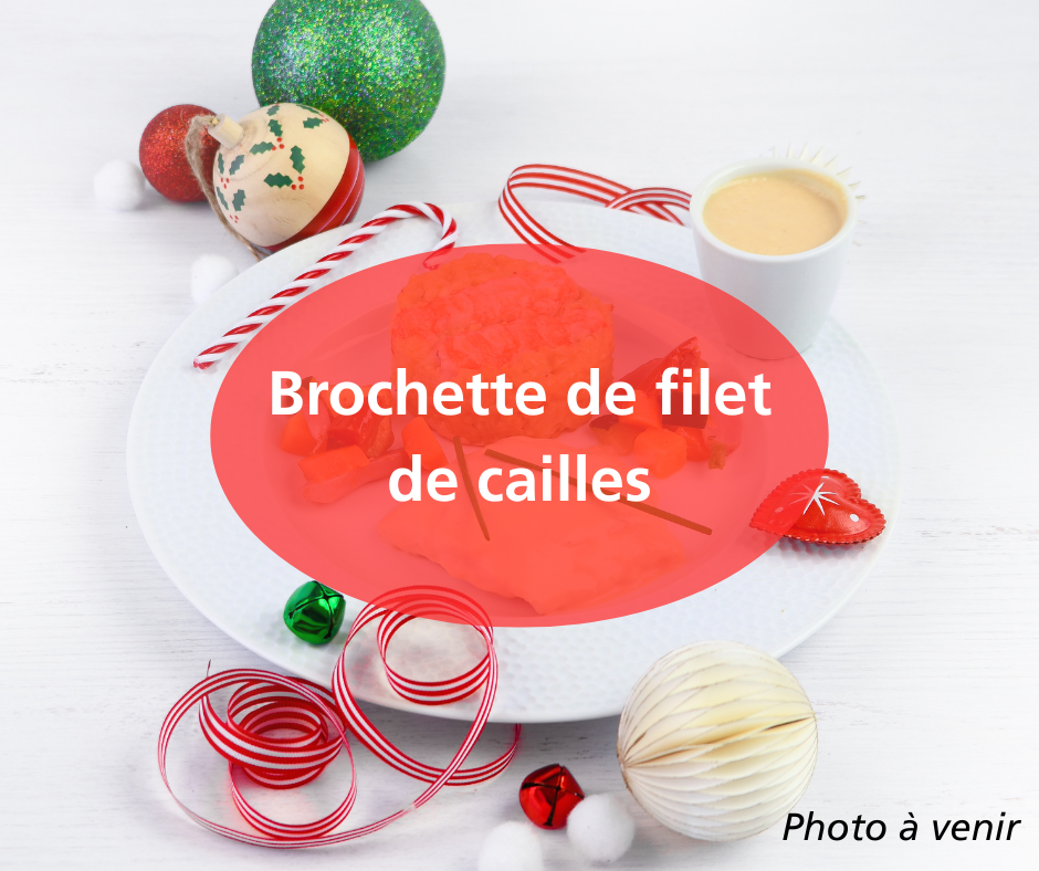 Brochette de filet de cailles
