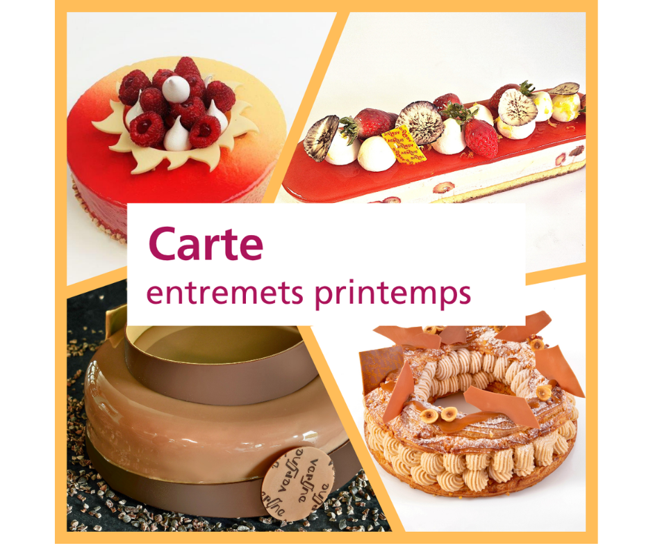 Carte entremets printemps