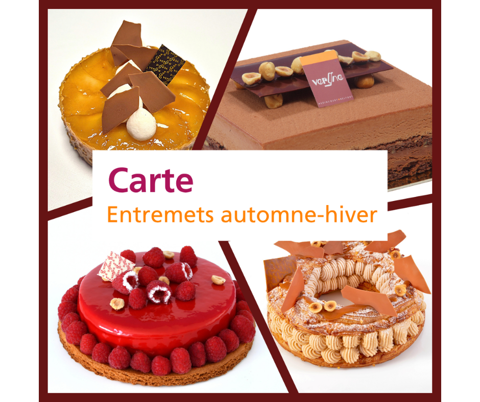 Carte entremets automne-hiver
