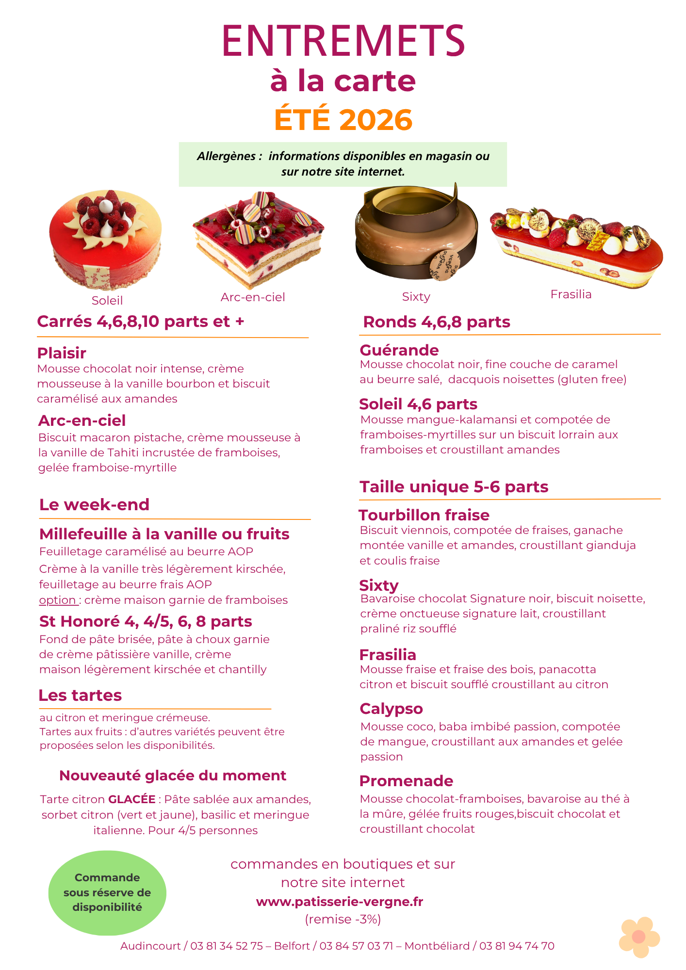 Carte entremets été – Image 2